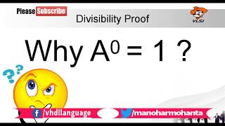 Why A power 0  1  Proof Divisibility Rules [upl. by Siblee915]