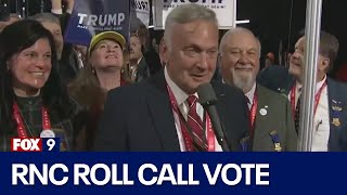 Roll call vote at Republican National Convention [upl. by Ahseyt375]