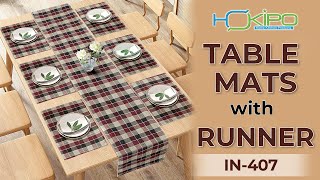 HOKIPO Poly Jute Dinner Table Mat IN407 [upl. by Ardyce935]