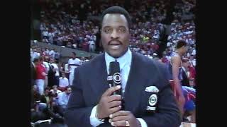 NBA Finals 1990 Game 5 Portland Trailblazers vs Detroit Pistons Clyde Drexler vs Isiah Thomas [upl. by Holbrook]