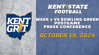 Kent State Football Week 7 vs Bowling Green  Postgame Press Conference 101924 [upl. by Joses115]