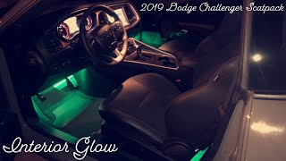 Interior LED lights OPT7 AURA Kit in 2019 Dodge Challenger Scatpack Plus [upl. by Hachmin7]