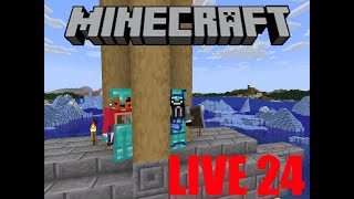 Jogando Minecraft 1211  Jogatina de Final de Semana  LIVE 24 [upl. by Dnumde]