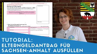 ▶ Elterngeldantrag für SachsenAnhalt ausfüllen  Tipps [upl. by Lobiv]