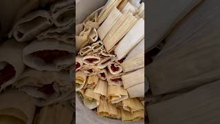 Pork tamales 🫔 homemade yummy steaming tasty yum shorts short tamales cooking delicious [upl. by Avek]