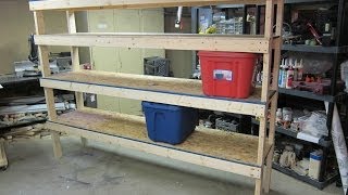 Storage Shelf  Cheap and Easy Build Plans [upl. by Nehgem]