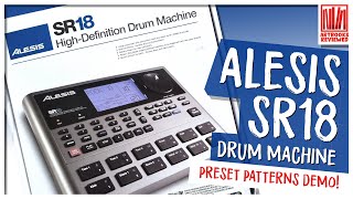 Alesis SR18 Drum Machine Preset Patterns Demo [upl. by Ysac]