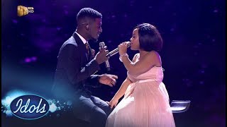 Top 3 Reveal Duets Thando amp Karabo – Idols SA  Mzansi Magic [upl. by Sillsby]