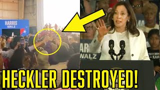 Kamala Harris DESTROYS Heckler With THIS Epic Takedown [upl. by Giselle897]