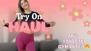 4K Get Ready With Ari  MY FAVORITE GYM OUTFIT 🩷 2024 [upl. by Cath]