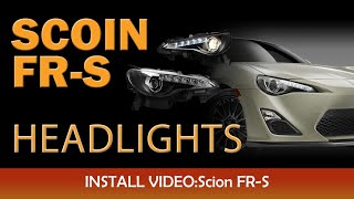 Winjet 20132016 Scion FRSToyota 86Subaru BRZ DRL Head Lights CHWJ0327 [upl. by Chavey]