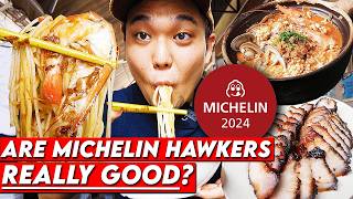 I Tried ALL New Michelin Hawker Stalls in Singapore [upl. by Zeiler]