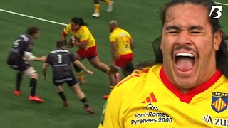 Posolo Tuilagis Performance against Oyonnax 2024 [upl. by Melodie251]