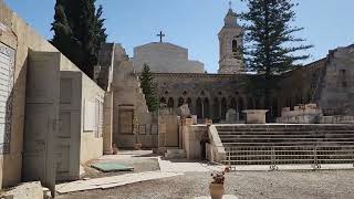 The Grotto in which Jesus taught his disciples the Lords Prayer  Pater Noster Church Jerusalem [upl. by Moth]