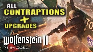 Wolfenstein 2 The New Colossus  All 3 Contraption Locations amp How to get Contraption Upgrades [upl. by Ajnot]