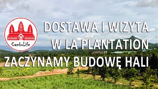 Dostawa i wizyta w LA PLANTATION Zaczynamy budowę hali🚜🚜🚜 [upl. by Ahsilif]