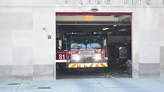 Chicago Fire Department Engine 81 Responding [upl. by Lilybel]