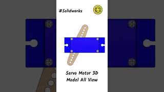 Complete Servo Motor 3D Model Assembly in SolidWorks  Design Animation amp Mechanism Insights 3d [upl. by Kered]