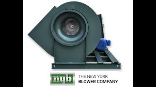 Used 40HP New York Blower 20000 CFM Fan  9quot SP Backward Inclined 33 ACF [upl. by Nylla261]