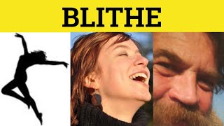 🔵 Blithe Blithely  Blithe Meaning  Blithe Examples  Blithe Definition  GRE 3500 Vocabulary [upl. by Yllom671]