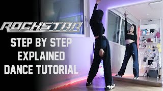 Step by Step LISA  ROCKSTAR Dance Tutorial Full Dance Practice Choreography  EXPLAINED [upl. by Ellehcen]