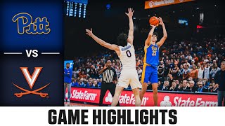 Pitt vs Virginia Game Highlights  202324 ACC Mens Basketball [upl. by Nospmas440]