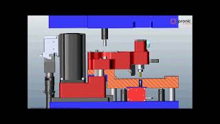 Pronic  InDie Tapping unit  STN unit with servodriven motorization Kinematic details [upl. by Ardnekat143]