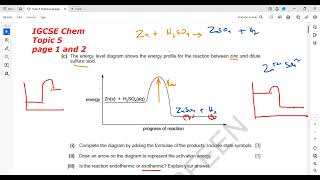 Chemical Energetics page 1 to 4 IGCSE Chemistry Classified Topic 5 [upl. by Anialad]