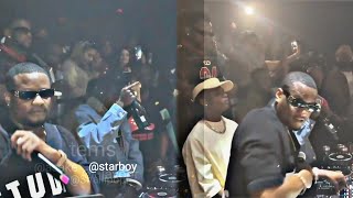 Wizkid vibing to his latest song at Koko London with DJ tunez and Seyi vibez [upl. by Akcirre]