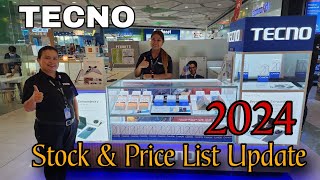 TECNO Stock  Price List Update January 2024  Tecno Spark 20 Pro  Phantom V Flip  Pova 5 Pro 5G [upl. by Hartzke]