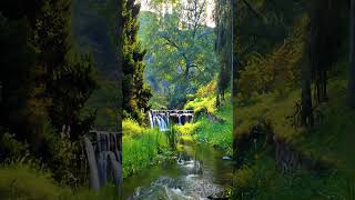 Relaxing with Waterfall Sound Piano Music for Meditation Sleep 6 [upl. by Scharaga]