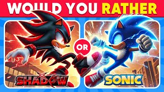 Would You Rather Sonic The Hedgehog 3 Edition 🦔🔵⚡️ Daily Quiz [upl. by Lucias282]