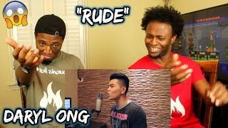 RUDE  MAGIC Cover by Daryl Ong quotRnB Versionquot REACTION [upl. by Nelak]