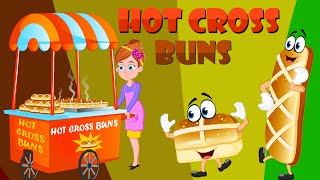 Hot Cross Buns  FlickBox Nursery Rhymes and Kids Songs  English Lyrics [upl. by Alvin883]