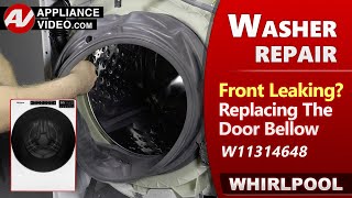 Washer leaking water  Door Seal Bellow issues  Diagnostic amp Repairs by Factory Technician [upl. by Adamok]