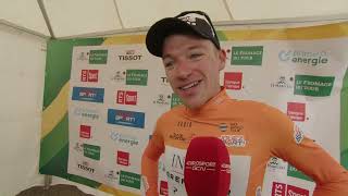 Ethan Hayter  Interview at the finish  Stage 5  Tour de Romandie 2023 [upl. by Wu]