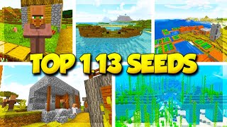 5 VILLAGE SEEDS for MINECRAFT 113 Minecraft Update Aquatic Seeds [upl. by Schear]