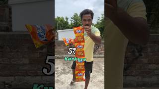 5₹ Vs 20₹ Kurkure Compare weight test Bengali mini blog shorts 😂 [upl. by Annej]