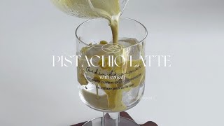 Homemade Pistachio Latte [upl. by Hailahk]