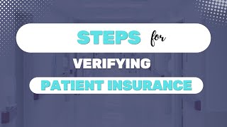 Steps for Verifying Patient Insurance and Importance of preauthorization [upl. by Leverett]