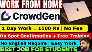 CrowdGen  Work From Home Jobs  Online Jobs at Home  Part Time Job  Earn Money Online  Job 2024 [upl. by Inimod]