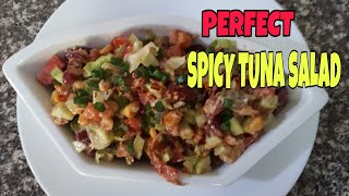 spicy tuna mix recipe salad with vegstables [upl. by Erdman149]