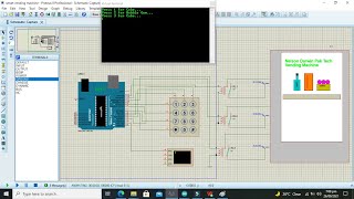 simulation of automatic vending machine using arduino in proteus [upl. by Ardnuassak]