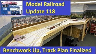 MRUV 118 Benchwork Installed and Track Plan is Finalized [upl. by Epperson]