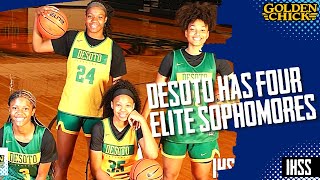 DeSoto Girls Basketball Has A Quartet of Highly Recruited Sophomores [upl. by Niak]