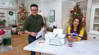 HP DeskJet All in One Printer w 6 Months Instant Ink on QVC [upl. by Nrehtak]