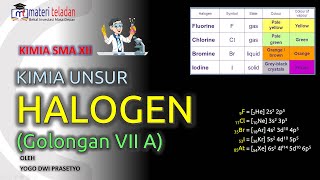 Halogen Golongan VIIA Kimia Unsur Kelas 12 [upl. by Alecia734]