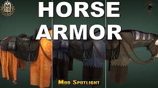 Kingdom Come Deliverance  Leather and Mail Horse Armor Mod Spotlight [upl. by Thane392]