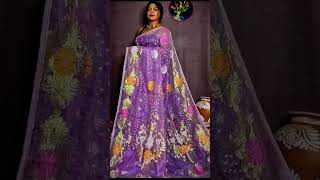 Dhakai jamdani zari reels song clothingcollection sareesonlineshoppinglowprice [upl. by Margalo]