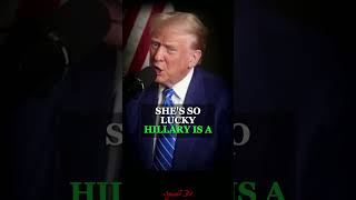 Trump Reveals Why He Didnt Target Hillary Clinton 🔥🤔 donaldtrump shortspeeches shorts [upl. by Issak]